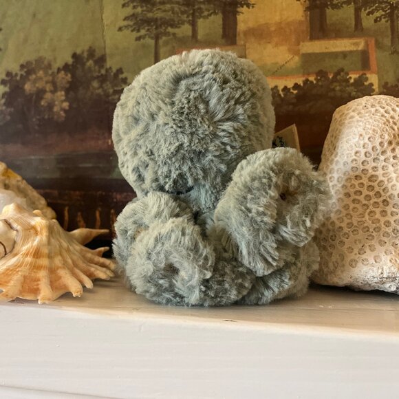 Retired Jellycat Baby Odyssey Octopus Plush Toy Sage Green - Picture 2 of 4